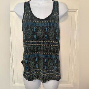 Must Have Tribal Print Racerback Tank Top Size S